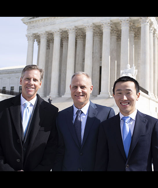 Andy Cilek with PLF attorneys Dave Breemer and Wen Fa