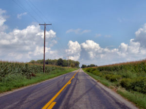 Typical road in Indiana. Photo by Derek Jensen, from Wikimedia Commons