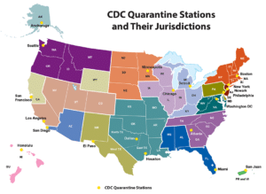 map quarantine stations