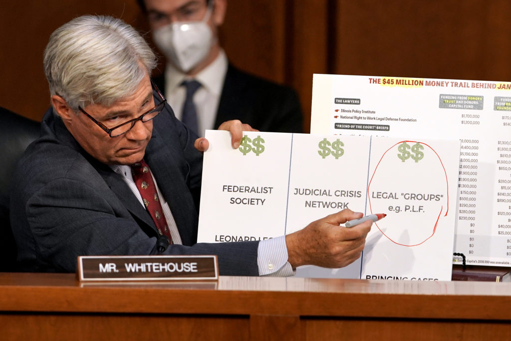 The long history between Senator Sheldon Whitehouse and Pacific Legal Foundation