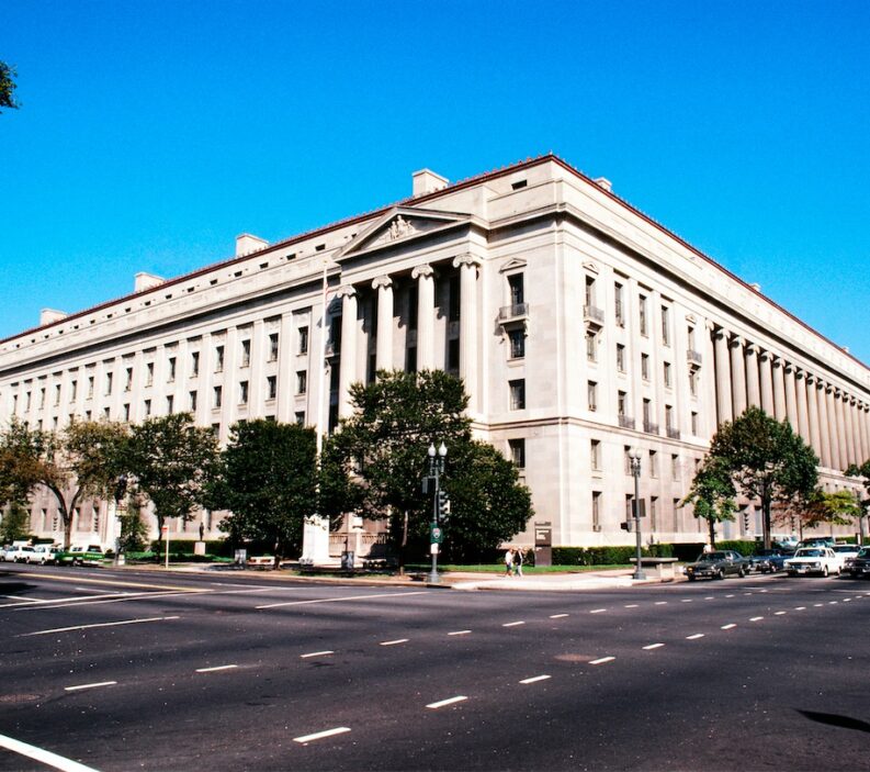 Department of Justice office in Washington, DC