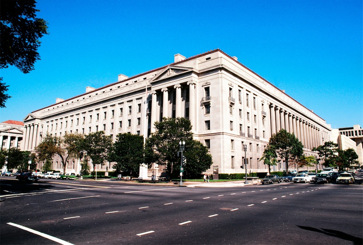 Department of Justice office in Washington, DC