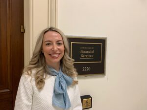 Jessica Thompson in front of Congress