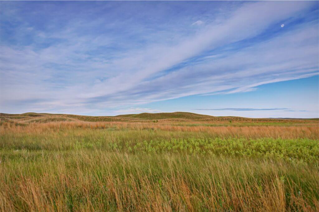 Expansive Nebraska plains, nature's untouched beauty.